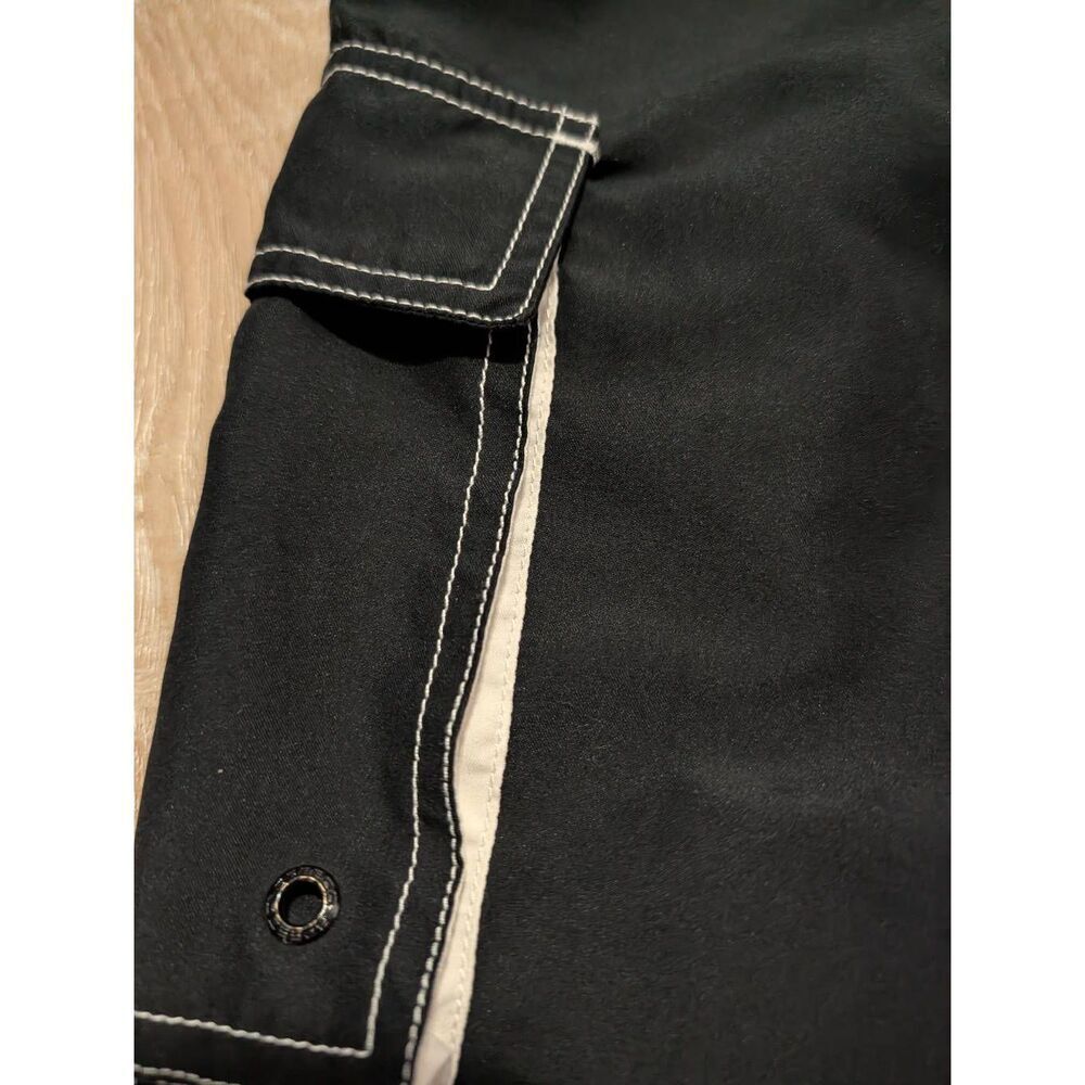 Speedo Men's Marina Volley Swim Trunk Black Cargo Pockets Sz XXL EUC - Picture 8 of 16